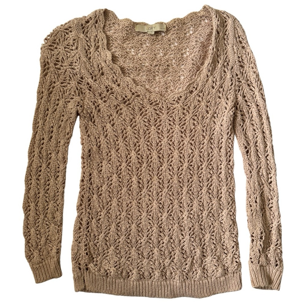Blush Crochet Knit Sweater